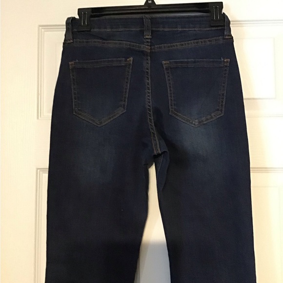 Fashion Nova Dark Indigo Flared Jeans - Picture 3 of 3